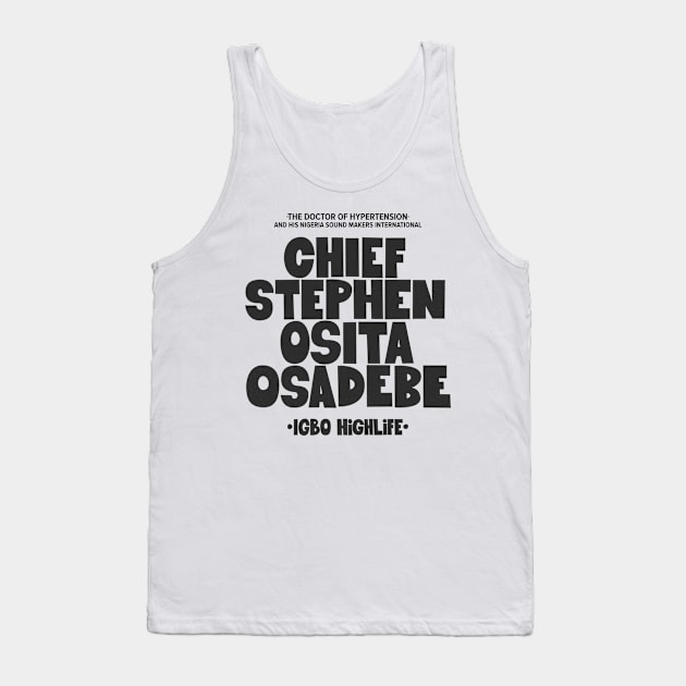 Osita Osadebe - Embodying Igbo Highlife Excellence Tank Top by Boogosh